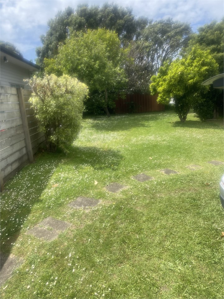 Front of section plenty of shade trees and parking