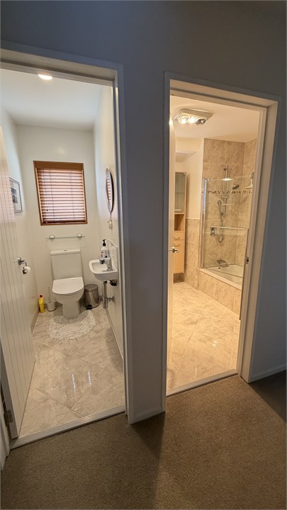 Main Bathroom with separate toilet