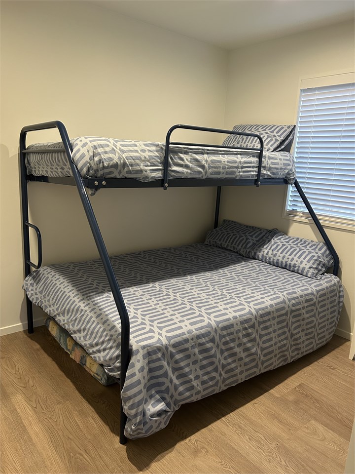 Downstairs Bedroom, duo bunk (double and single)