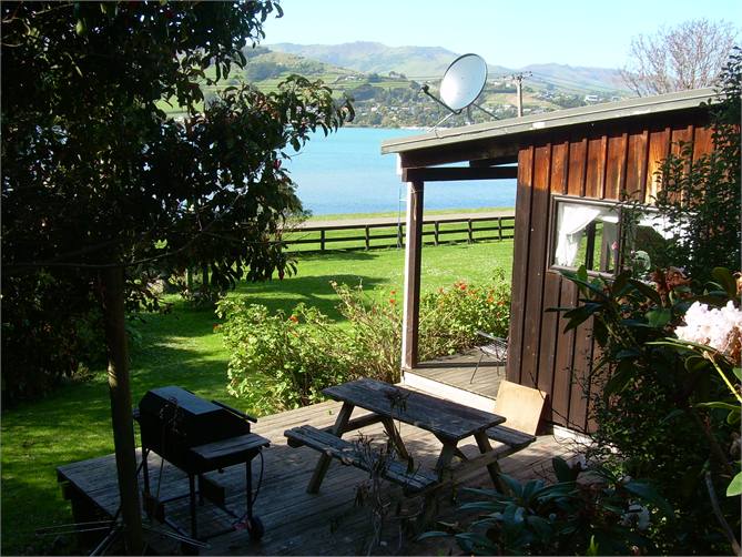 Cod Cottage Waterfront Akaroa Harbour Akaroa Bach for rent Holiday