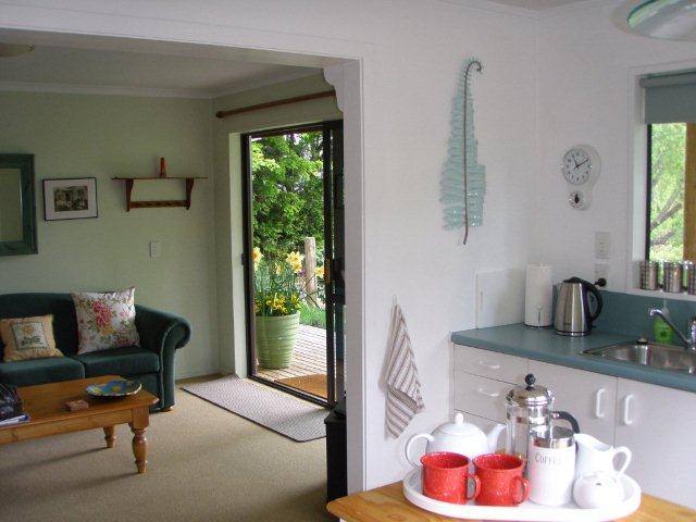 Sunny Kitchen open to living room