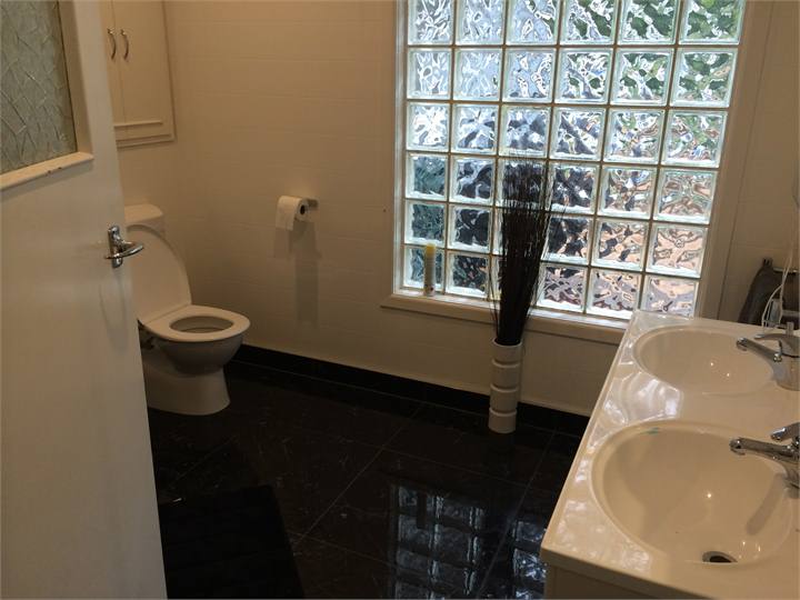 Downstairs bathroom, bath & shower