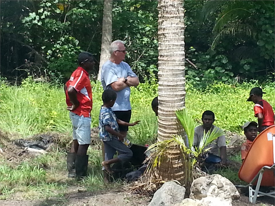 a meeting with the locals