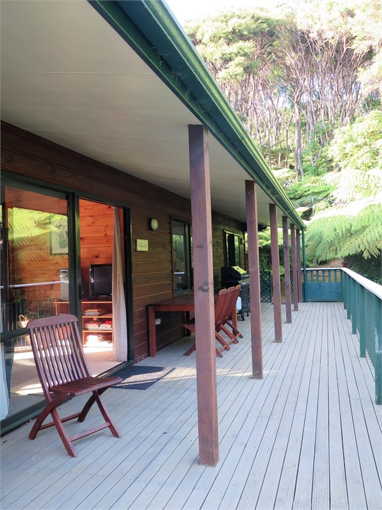 House verandah with extensive bush views