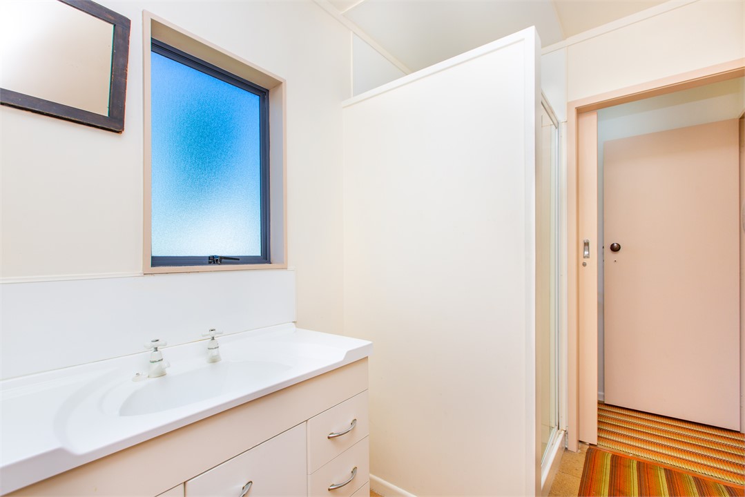 bathroom shower & laundry