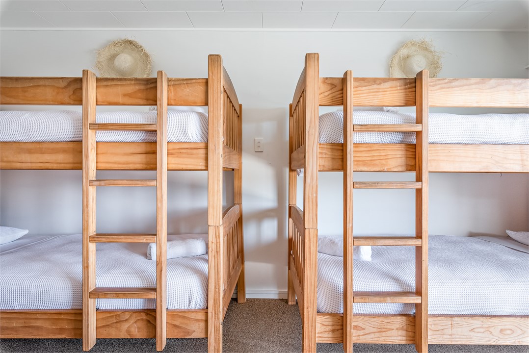 bunk room 8 (3 sets of bunks - 6 beds)