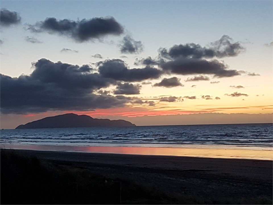 Kapiti Island from Otaki Beach