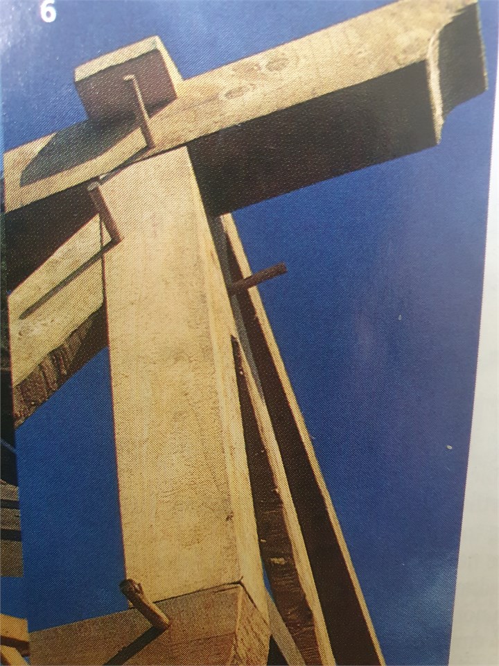 The exposed hand-crafted beams and interlocking jo