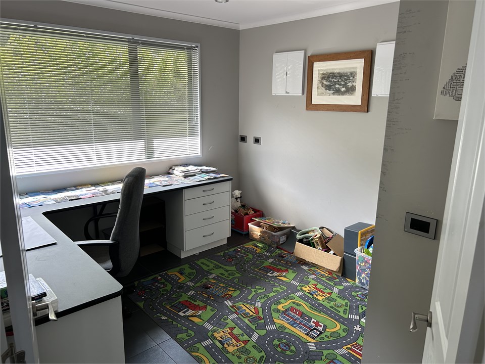 Office and children’s play area.