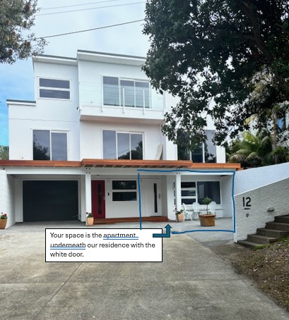 House showing location of the apartment