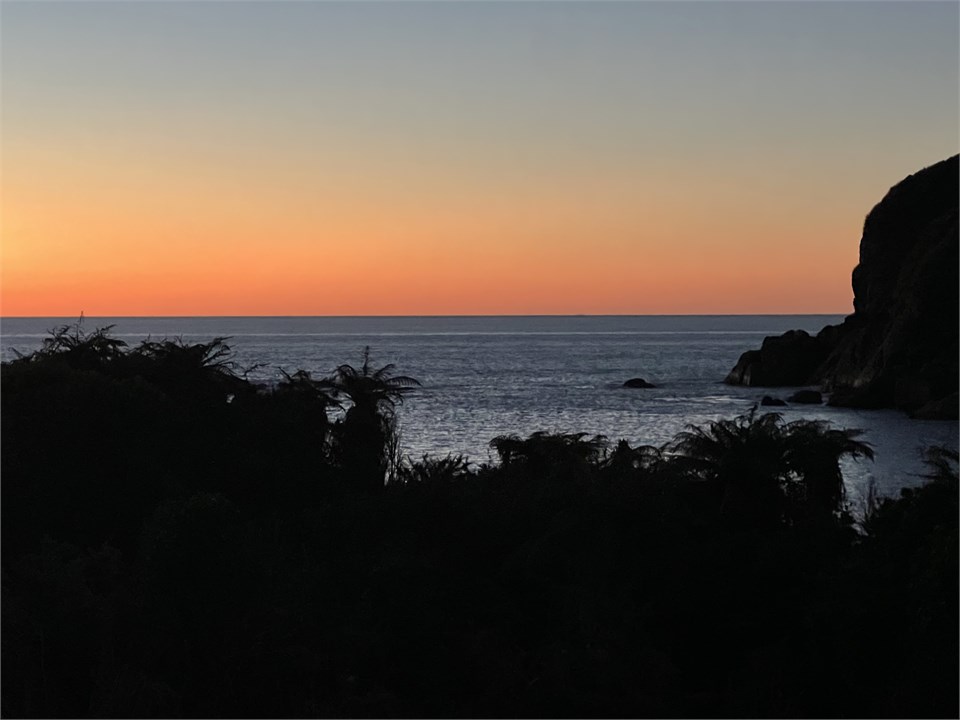 View from Deck at sunset