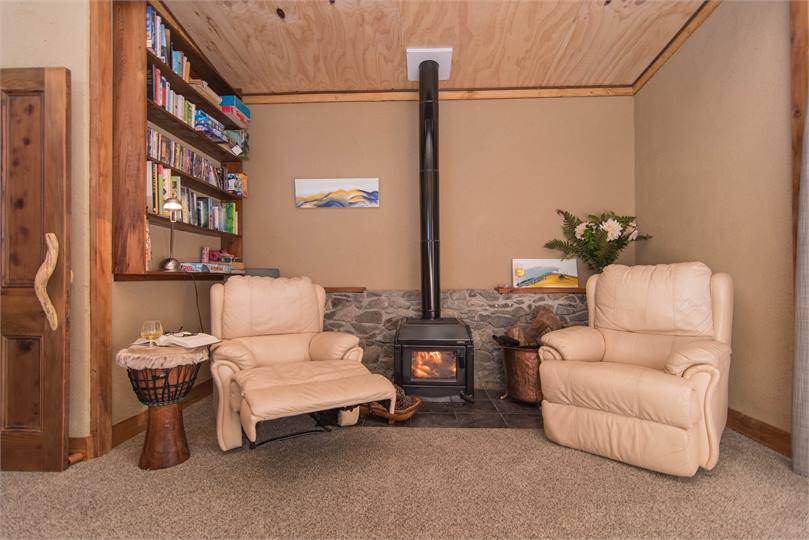 Recline by the log fire & read your fav book