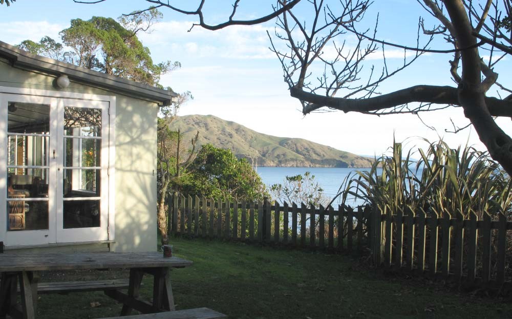 Outside the french doors