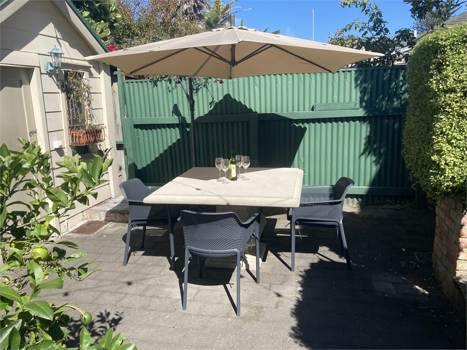 Private rear courtyard