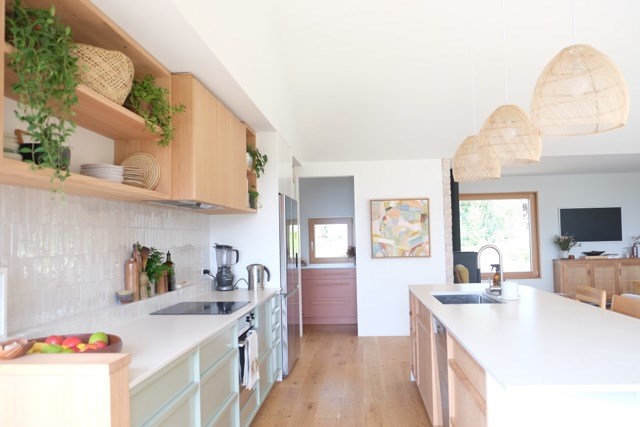 Large kitchen for entertaining.