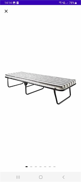 Fold up bed for that 5th guest - more suitable for