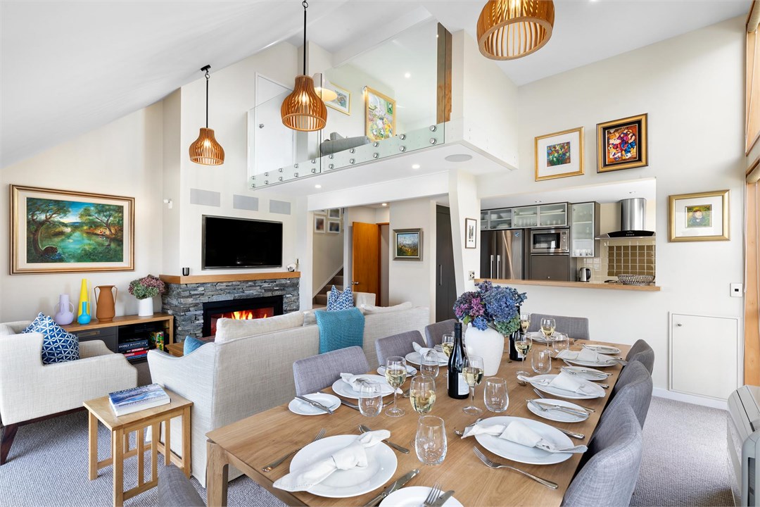 A multi-level home with a bonus mezzanine