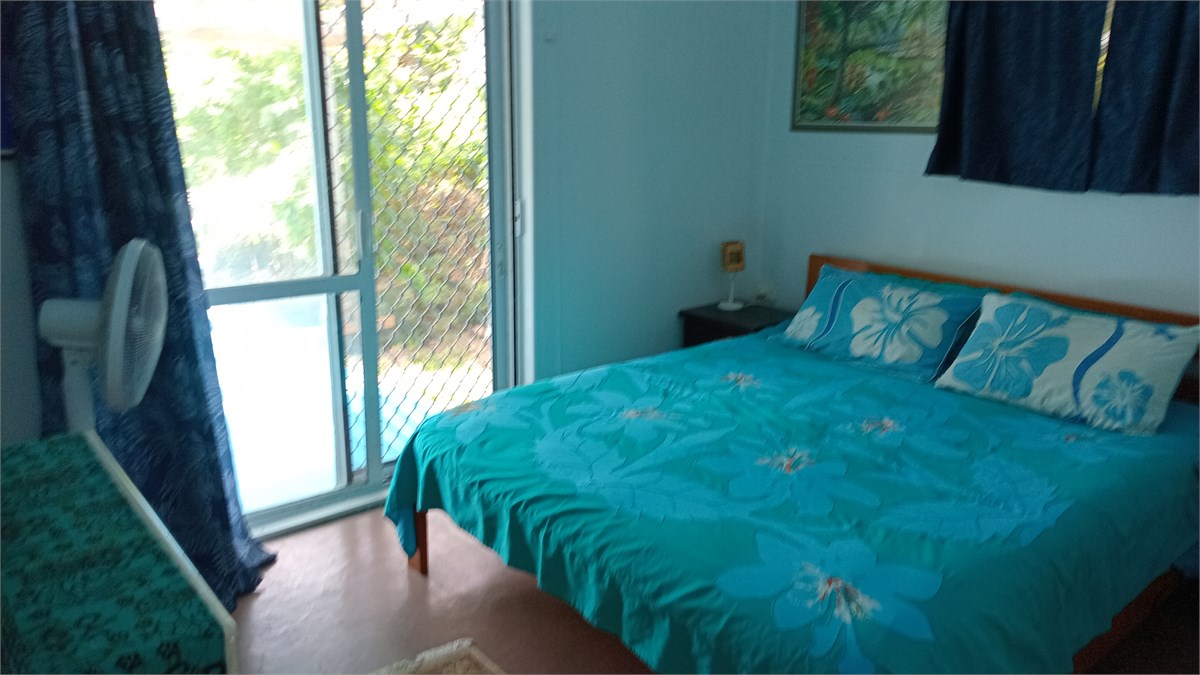 Bedroom now with blackout curtains