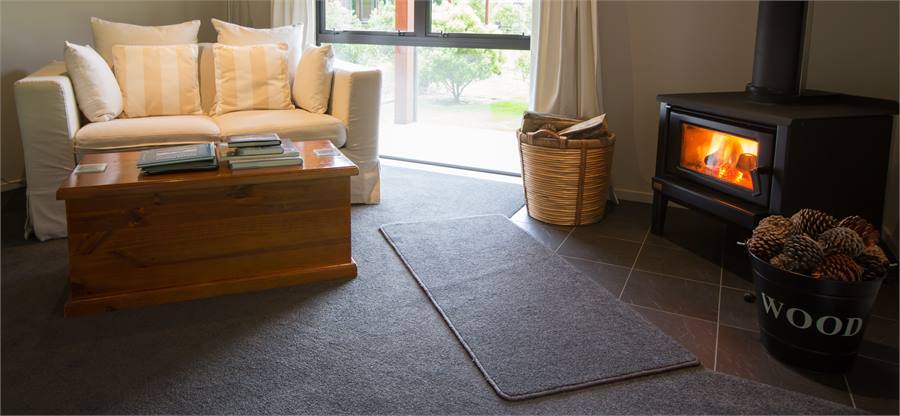 An evening infront of the logfire