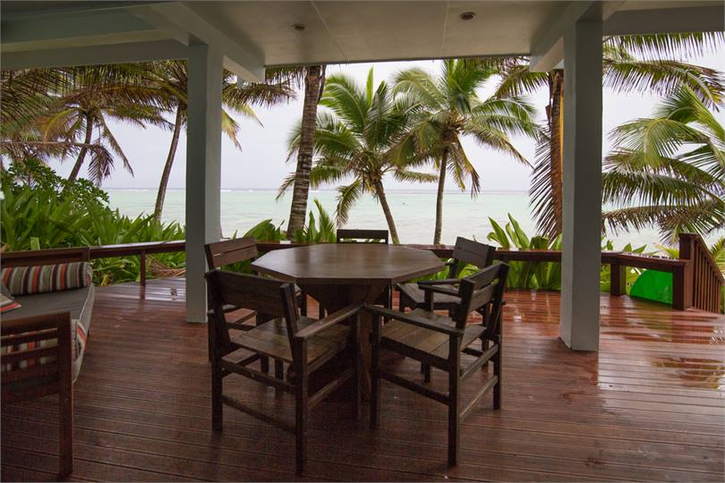 The large deck with day bed