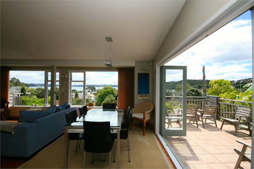 Living and deck area