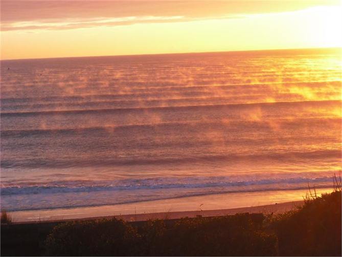 Sunrise from the lawn