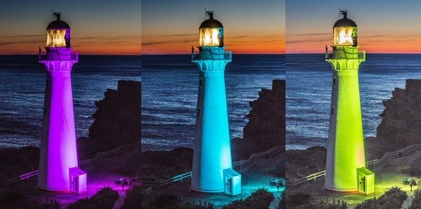 Lighthouse night show every evening