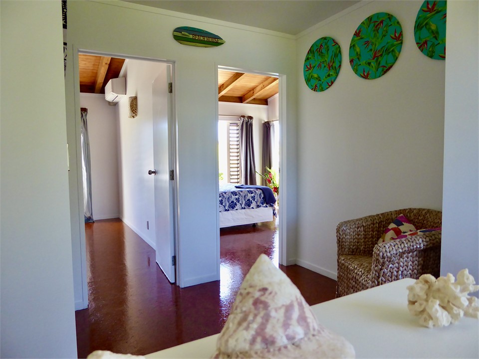 the upstairs landing has a wardrobe and is bright 