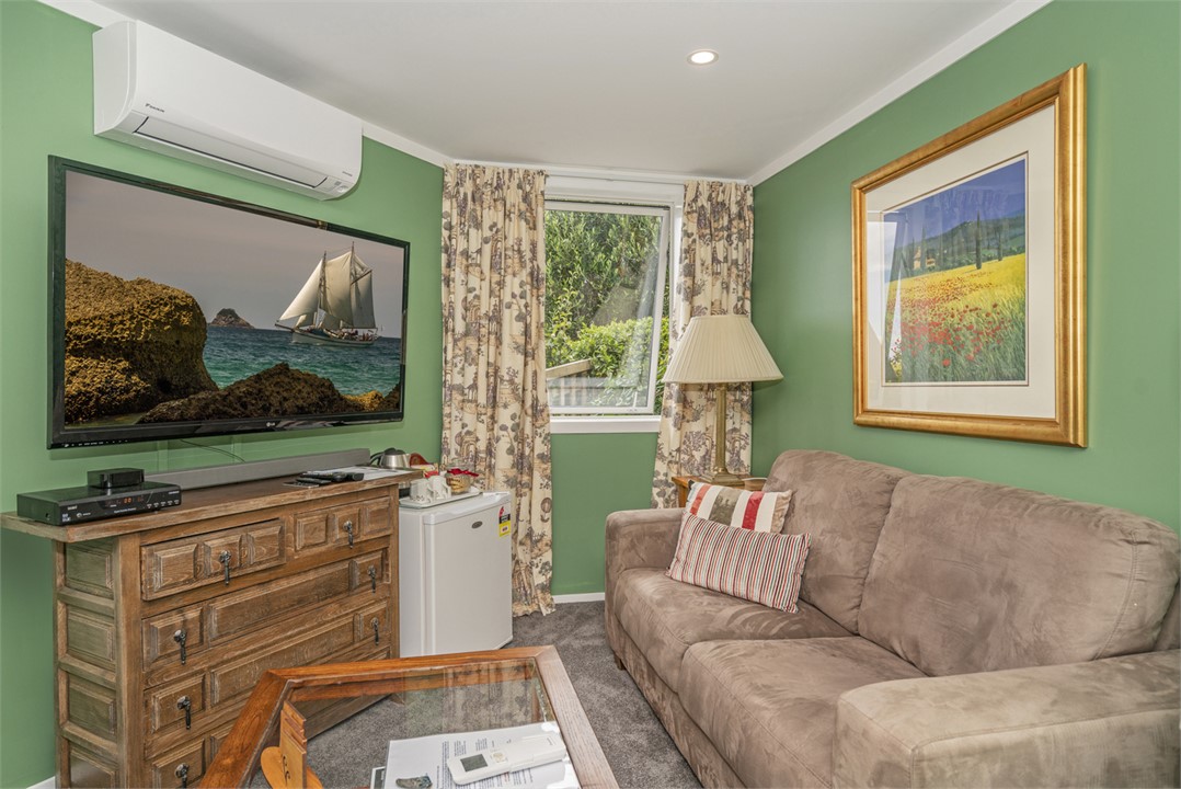 Sofa and Coffee Table with 55' TV with Netflix and