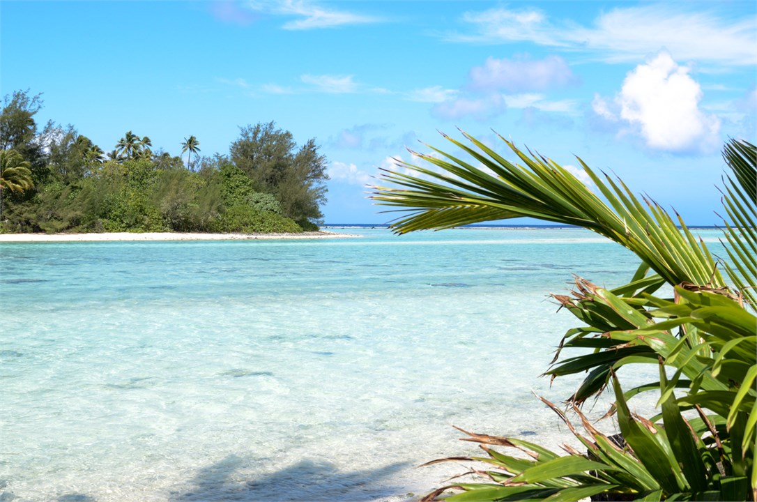 Lagoon in front of resort grounds