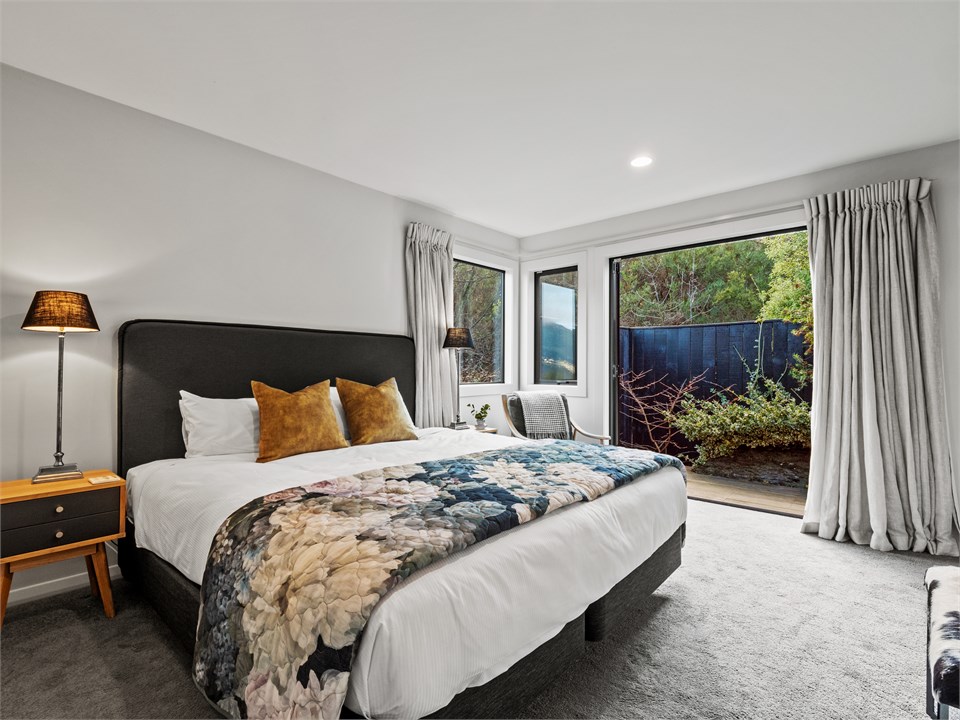 Bdrm 4 opens to courtyard. Can split to singles