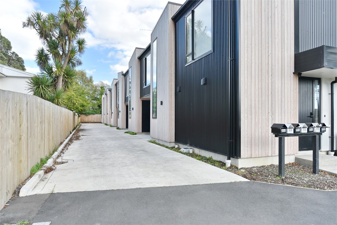 View of the property driveway and area