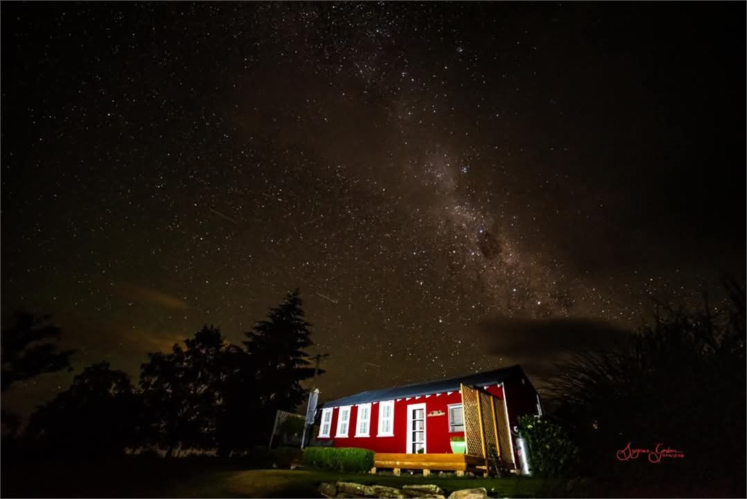 Milkway Stars over the Little Red School House