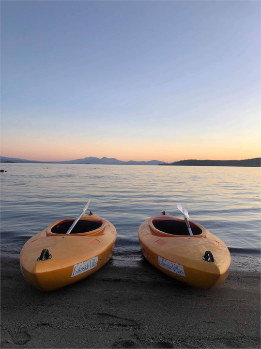 Lakeside views with courtesy Kayaks