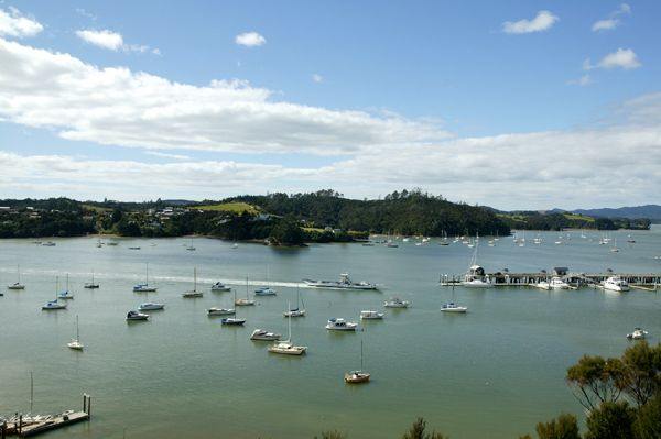 View to the Opua Yachting Basin and Wharf