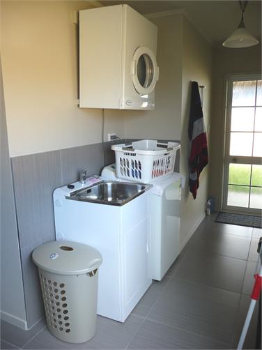 Laundry in garage