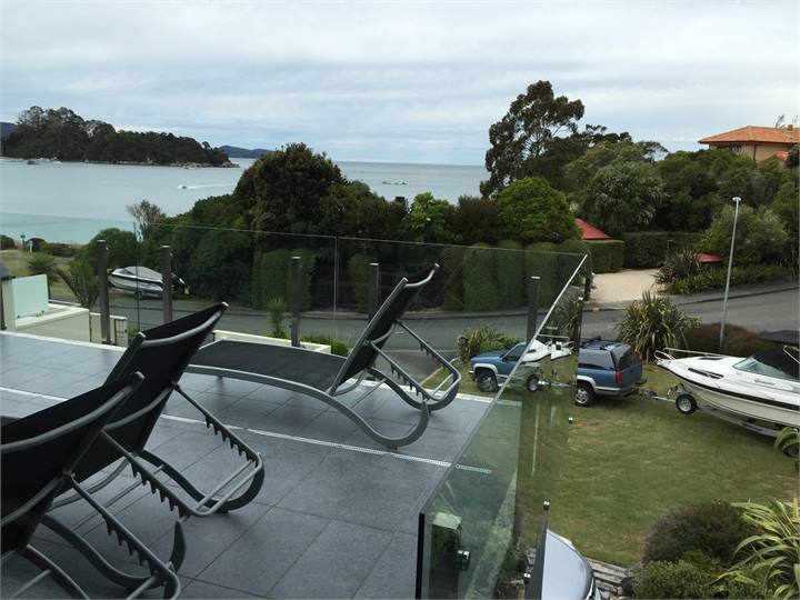 Sunbathing on the deck