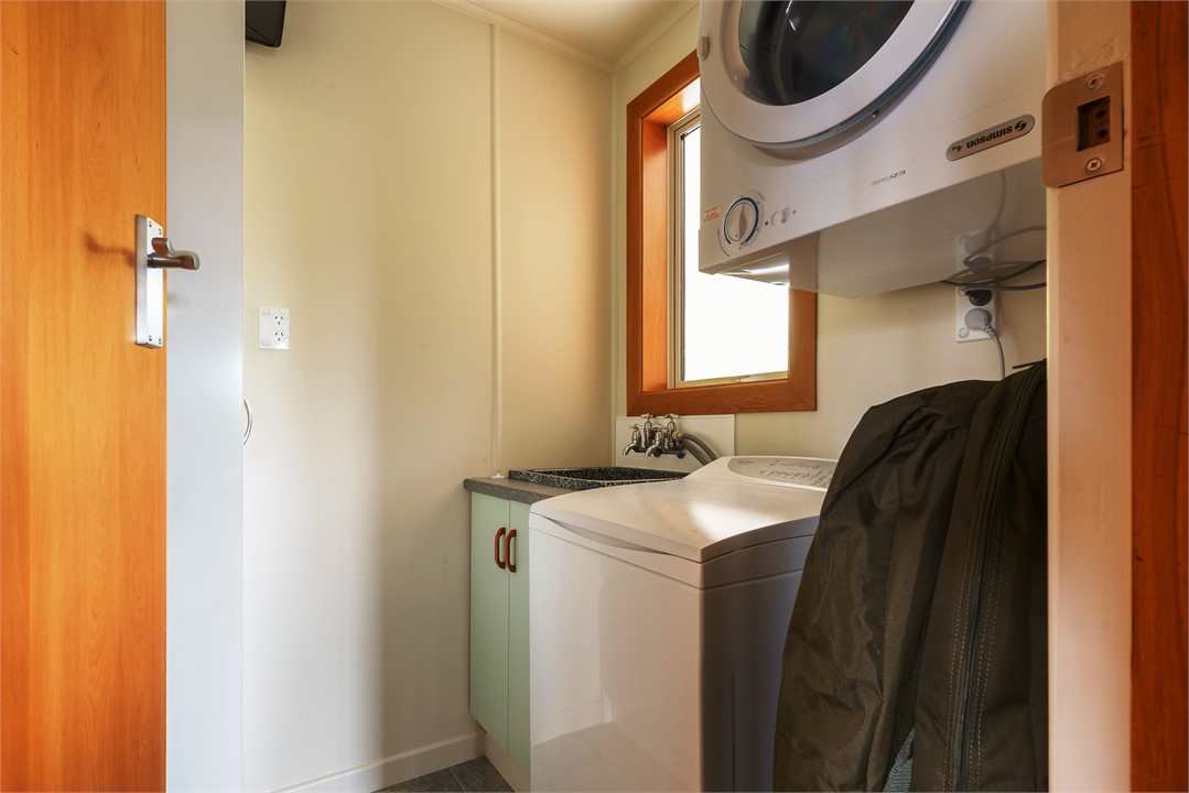 A fully equipped modern laundry.