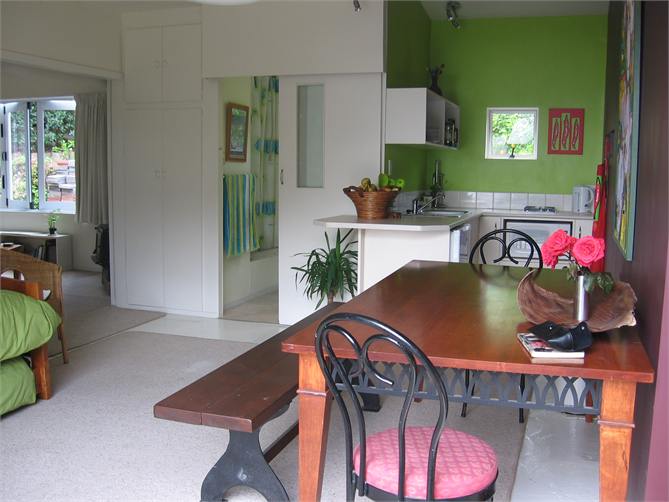 Interior Kitchen/ dining/Bdrm 2