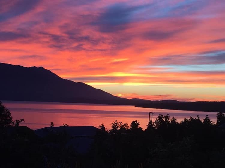 View from upstairs decking