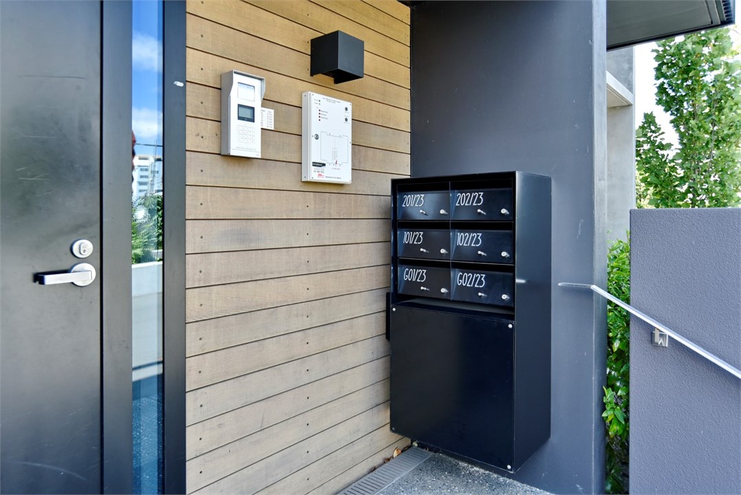 View of the front entrance