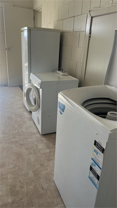 washing facilities downstairs