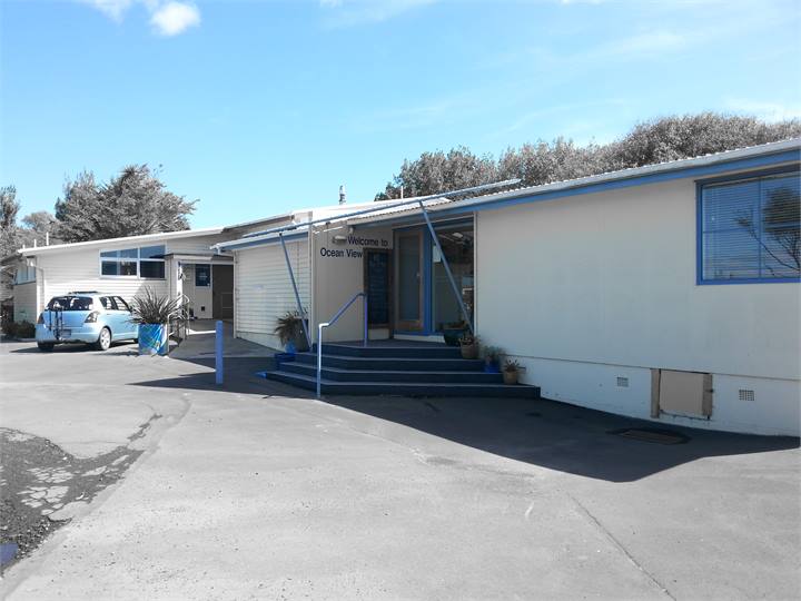 The apartment in the foreground