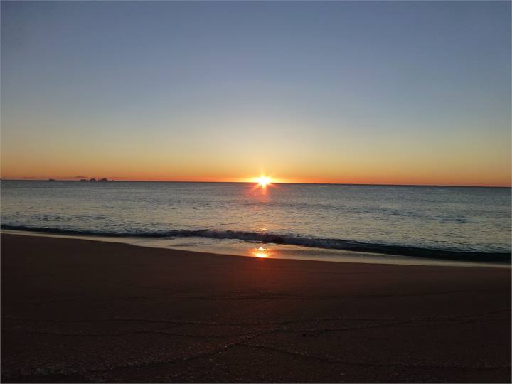 sunset onemana beach