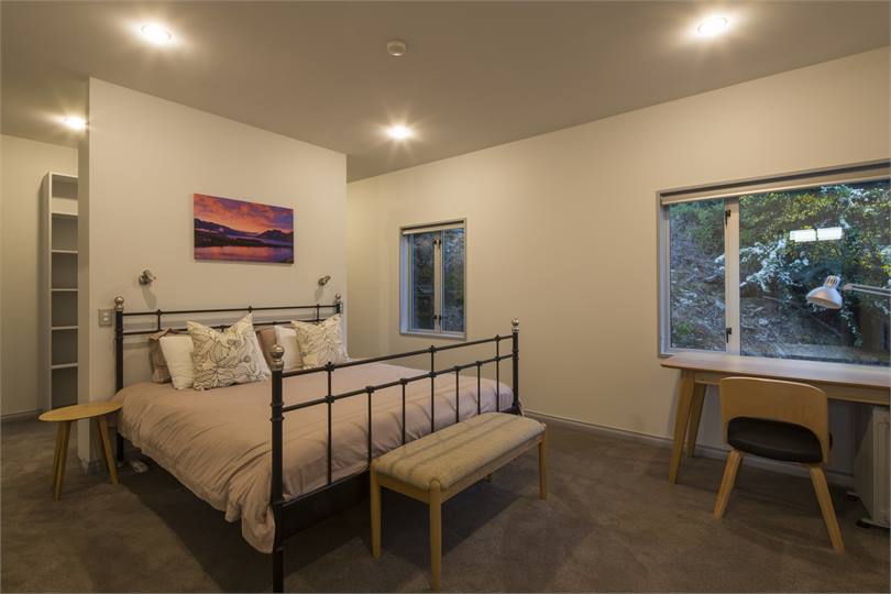 Master bedroom with walk-through wardrobe