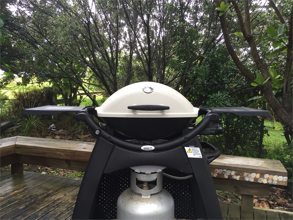 WEBER BBQ ON FRONT DECK