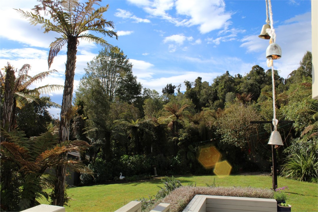 Back lawn view from deck off kitchen
