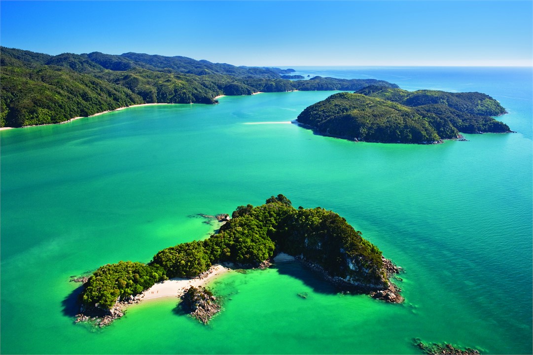 The beautiful Abel Tasman National Park is right o