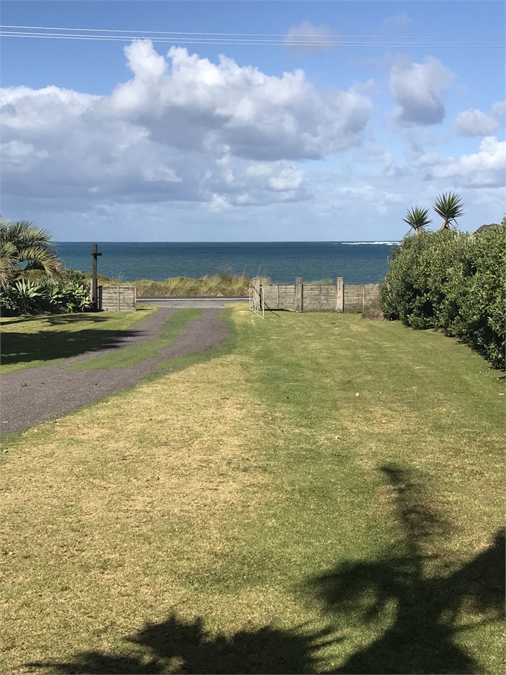 Looking across our large section out to the Harbou