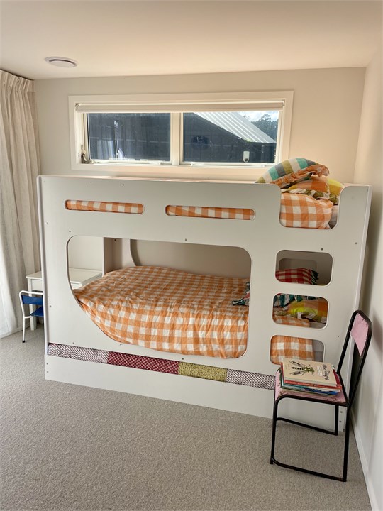 King bunks with mattress underneath